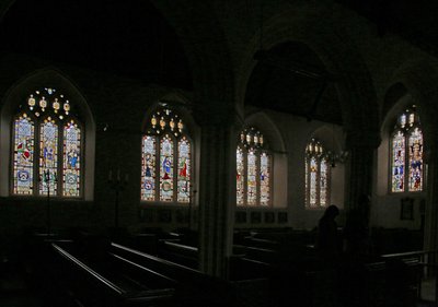 Depicting a view of the north side of the church by English School
