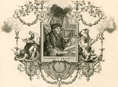 Desiderius Erasmus by English School