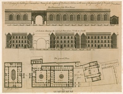 Design for Newgate Prison by English School