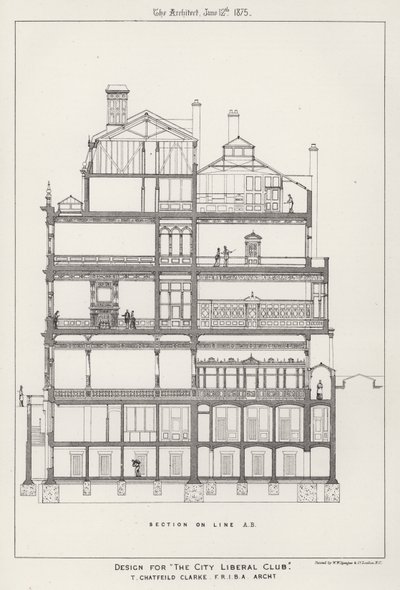 Design for The City Liberal Club by English School