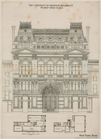 Design for The Criterion Theatre, London by English School