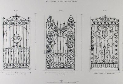 Designs for cast-iron railings, from 
