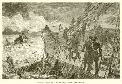 Destruction of the Turkish Fleet at Sinope by English School