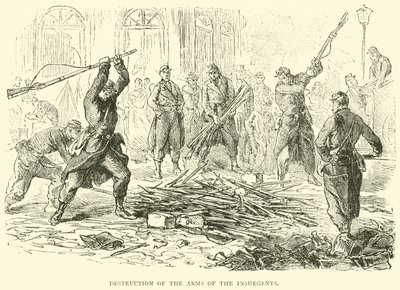 Destruction of the Arms of the Insurgents, April 1871 by English School