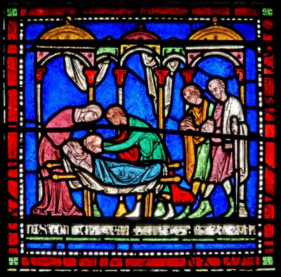 Detail from the Miracle Window depicting Richard of Sunieve