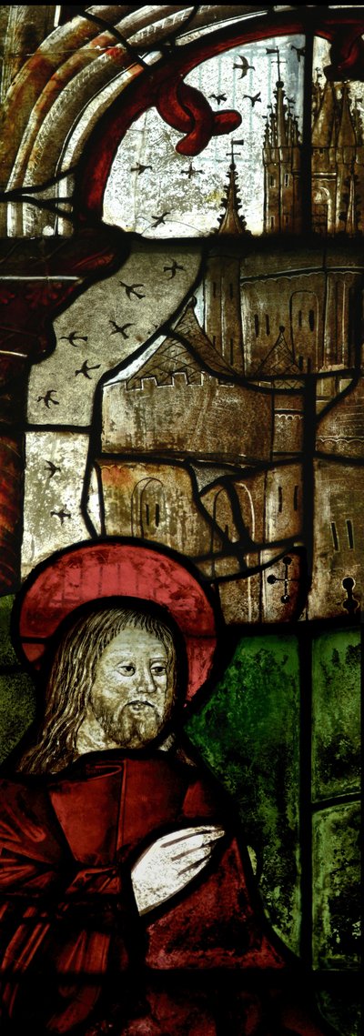 Window depicting Christ and the Fishermen (detail) by English School