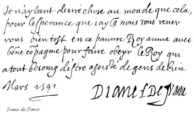 Diane de France by English School