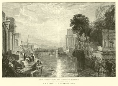 Dido Superintending the Building of Carthage by English School