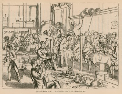 Dining Rooms in Bucklersbury, London by English School