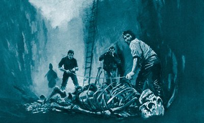Discovery of a Giant Skeleton by English School