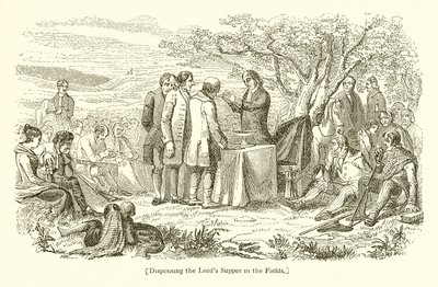 Dispensing the Lords Supper in the Fields by English School
