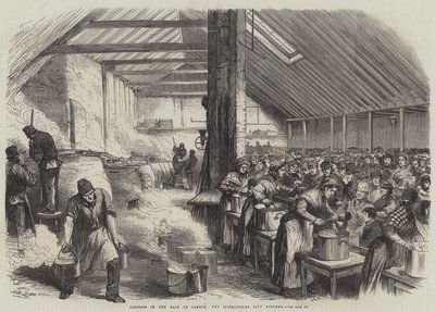 Distress in the East of London, the Spitalfields Soup Kitchen by English School