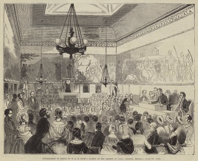 Distribution of Prizes by HRH Prince Albert at the Society of Arts, Adelphi, Monday, 10 June 1844 by English School