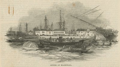 Diving at Blackwall by English School