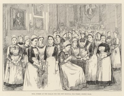 Doll Nurses at the Bazaar for the New Hospital for Women, Euston Road by English School
