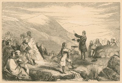 Donald Cargill preaching in the Fields by English School