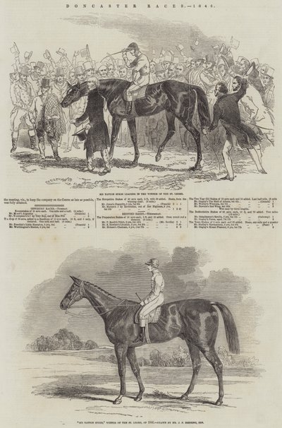 Doncaster Races by English School