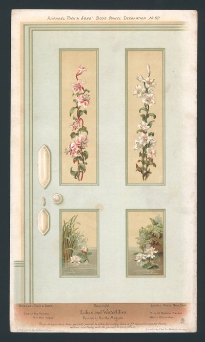 Door Panel Decoration by English School