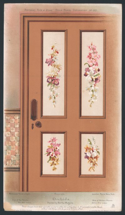 Door Panel Decoration by English School
