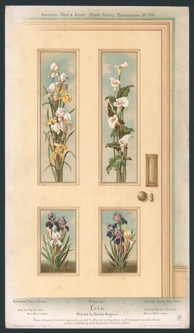 Door Panel Decoration by English School