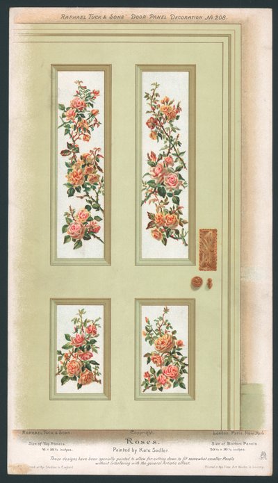 Door Panel Decoration by English School