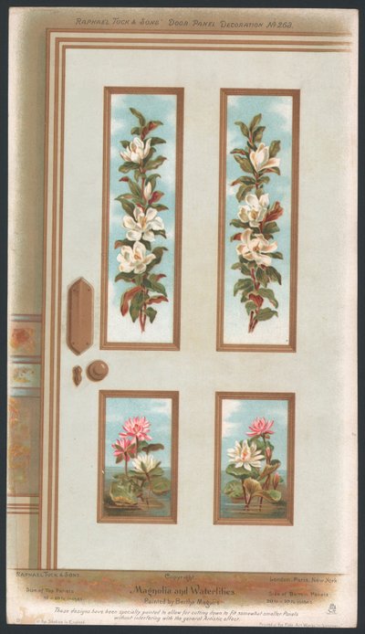 Door Panel Decoration by English School