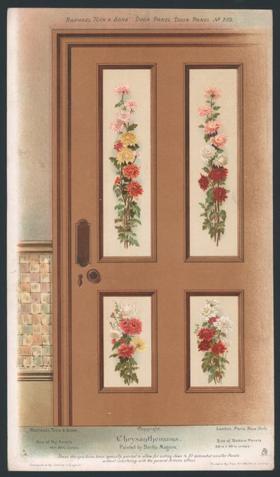 Door Panel Decoration by English School