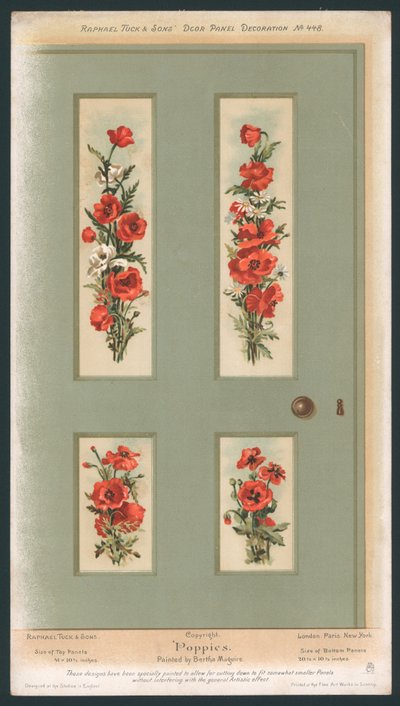 Door Panel Decoration by English School