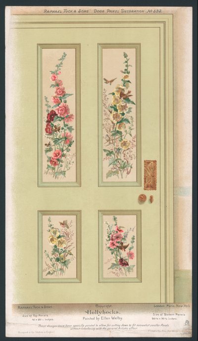 Door Panel Decoration by English School