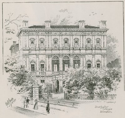 Dorchester House, Park Lane, London, the residence of the Shahzada Nasrullah Khan by English School