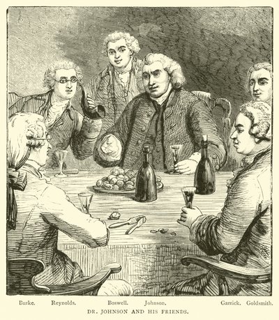 Dr. Johnson and His Friends by English School