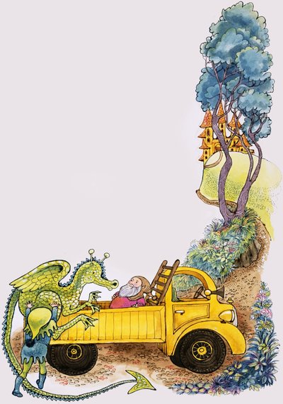 Dragon in truck by English School