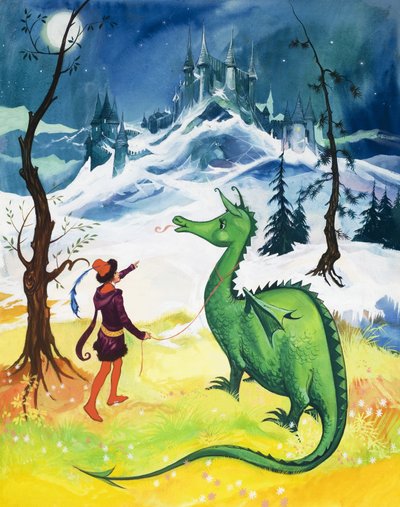 Dragon on a Leash by English School