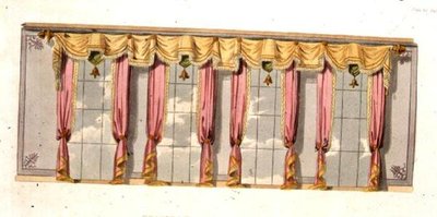 Drawing Room Window Curtains, Plate 92 from Ackermann