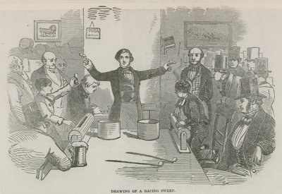 Drawing of a racing sweep by English School