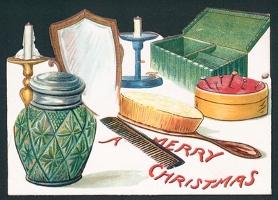 Dressing Table Contents by English School