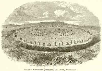 Druidic Monuments (Restored) at Abury, Wiltshire by English School
