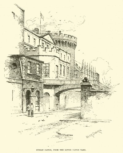 Dublin Castle, from the Lower Castle Yard by English School