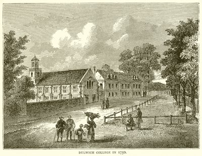 Dulwich College in 1750 by English School