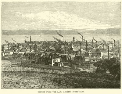 Dundee from the Law, Looking Southeast by English School