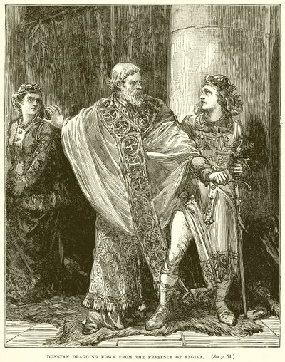 Dunstan Dragging Edwy from the Presence of Elgiva by English School