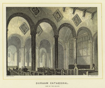 Durham Cathedral, View of the Galilee by English School