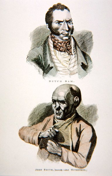 Dutch Sam and John Smith, from a print published in 1812 by English School