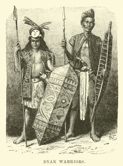 Dyak Warriors by English School