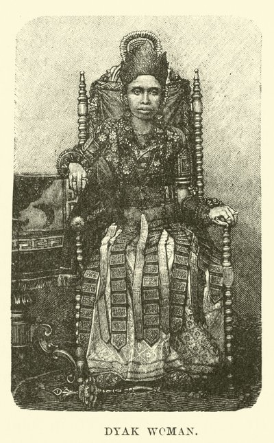 Dyak Woman by English School