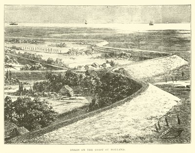 Dykes on the coast of Holland by English School