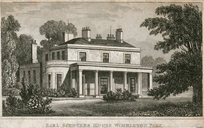 Earl Spencers House, Wimbledon Park by English School