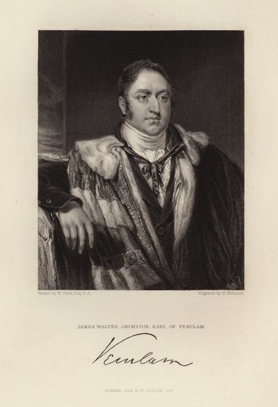 Earl of Verulam by English School