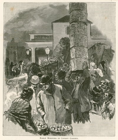 Early morning in Covent Garden Market, London by English School
