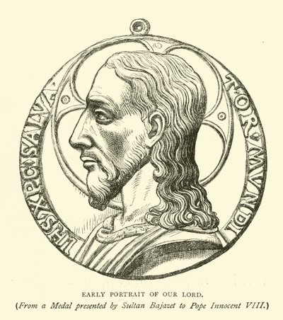 Early portrait of Our Lord by English School